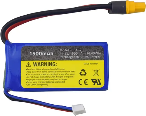 Vista 3 de Batería de litio para Udirc UDI010, motor sin escobillas, de alta velocidad, control remoto, accesorios para barcos, interfaz XT60, control remoto