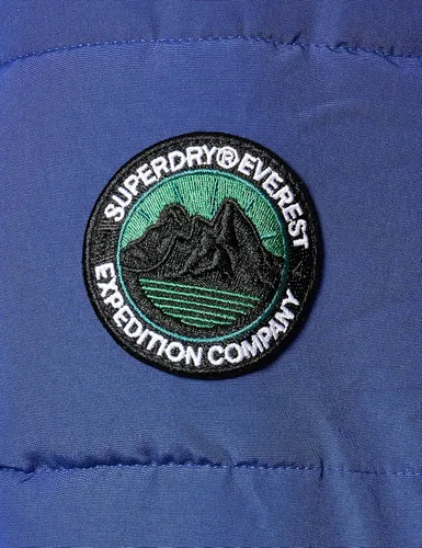 Vista 6 de Superdry Everest - Chaqueta bomber acolchada con capucha para mujer, ajuste delgado, Camello
