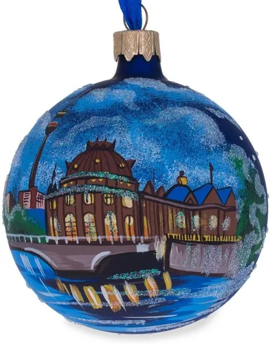 Vista 8 de Berlín, Alemania Bola de Vidrio Adorno de Navidad 3,25 Pulgadas
