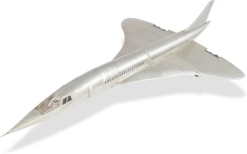 Vista 3 de Authentic Models Modelo Airplane – Avión coleccionable Concorde, réplica de aluminio de modelos originales y soporte de exhibición para decoración