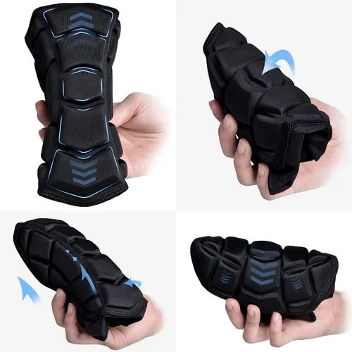 Vista 3 de Rodilleras largas de lucha libre para niños, jóvenes y adultos, mangas acolchadas de compresión para piernas, para baloncesto, fútbol, voleibol, 2