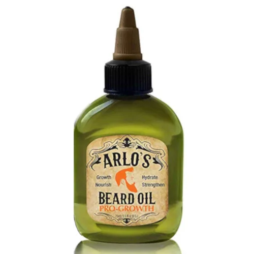 Vista 2 de Arlo's Aceite de barba original 99% natural, potenciador del crecimiento pro-crecimiento, 2.5 onzas líquidas