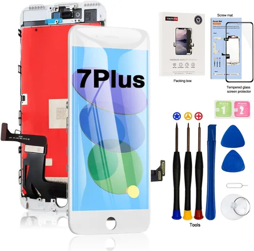 Vista 36 de EFAITHFIX para iPhone 7 Plus reemplazo de pantalla LCD negra de 5.5 pulgadas, conjunto de marco de visualización LCD, pantalla táctil 3D