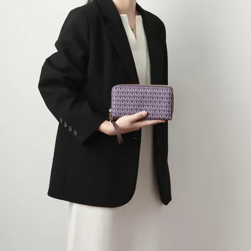 Vista 29 de MKF Collection Mia K - Cartera de pulsera para mujer, pequeña cartera de cuero vegano para tarjetas de crédito con cremallera y bolsillo