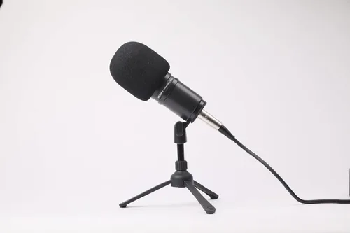 Vista 3 de Zoom ZDM-1 Micrófono dinámico para podcast Micrófono dinámico de diafragma grande, 50-18 Khz, 135 Db Spl, montaje de choque interno, cuerpo