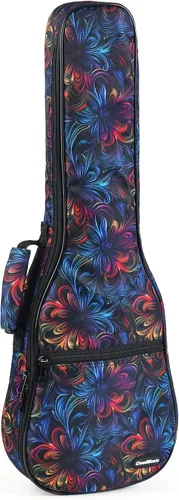 Vista 14 de CLOUDMUSIC Estuche para ukelele Bolsa de concierto Mochila acolchada para soprano 21 pulgadas (Soprano, Negro) Padded, Backpack