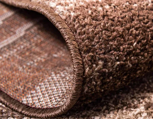 Vista 6 de Unique Loom Autumn Collection - Tapete abstracto, informal, moderno y contemporáneo (borde marrón y beige, 2 x 3 pies, rectangular)