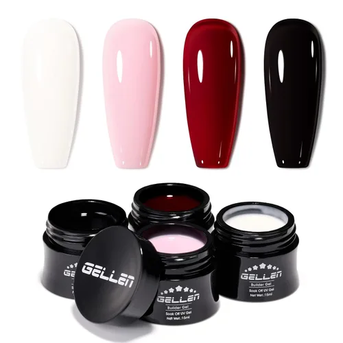 Vista 16 de GELLEN Gel constructor para uñas - Gel duro 10 en 1 para esculpir la Azul Amarillo Rojo Verde