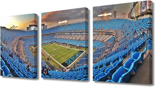 Vista 93 de TUMOVO MetLife Stadium - Decoración de pared de Nueva York, 3 piezas, lienzo, arte de pared para decoración del hogar, juegos de fútbol americano