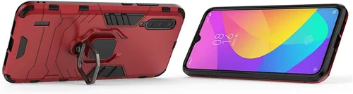 Vista 2 de Compatible con Xiaomi Mi A3 Lite, Mi 9 Lite, Mi CC9, soporte de anillo de metal con agarre a prueba de golpes