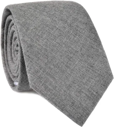 Vista 17 de JESLANG Corbata de algodón y lino de 2.56 pulgadas para hombre, perfecta para ocasiones formales e informales