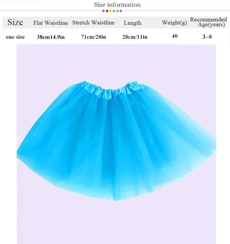 Vista 5 de Princess Tutus for Girls Ballet Tutu Skirts Birthday Party Favor Gifts Dress Up Costume Ballet Dance Tutus Skirts for Girls