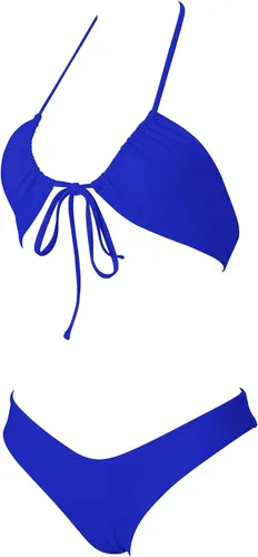 Vista 3 de RUUHEE Trajes de baño de 2 piezas con estampado floral y cintura alta para mujer