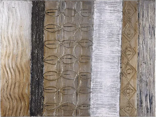 Vista 11 de Empire Art Direct Arte abstracto para pared, lienzo pintado a mano con textura por Martin Edwards, marco negro, 24 x 48 pulgadas, goteo nevado 1