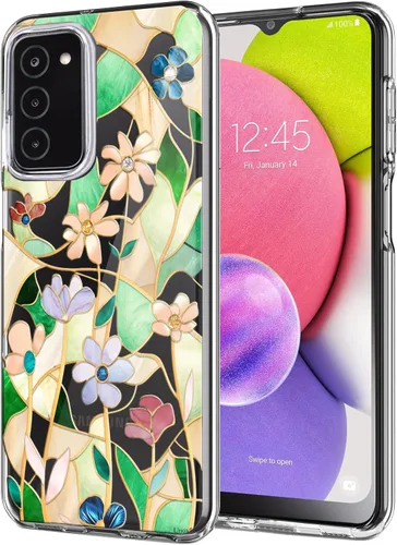 Vista 16 de Unov Funda diseñada para Galaxy A06 4G, funda transparente con [patrón antideslizante en relieve], protección delgada a prueba de golpes