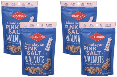 Vista 19 de Diamond of California Sal rosa del Himalaya nueces de walnut, 4 oz.