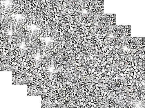 Vista 22 de Juego de 1 mantel individual redondo en negro, manteles individuales brillantes resistentes al calor, lavables, para cena, cocina, boda, decorativos