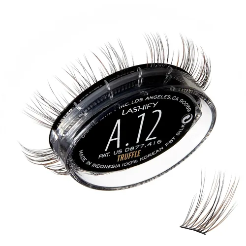 Vista 23 de Lashify Amplify - Extensiones de pestañas Gossamer de 0.47 pulgadas, color ceniza, pestañas postizas para un aspecto natural