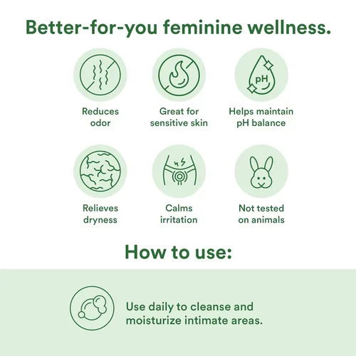 Vista 2 de Good Clean Love Rebalance Lavado Íntimo Femenino, Limpiador a Base de Agua con pH Equilibrado e Hidratante con Aloe Vera Orgánico e Ingredientes
