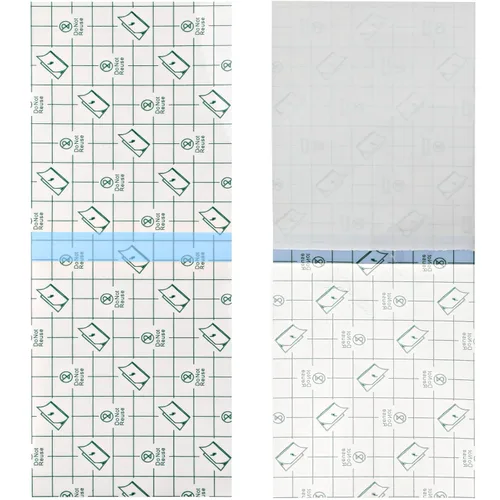 Vista 8 de 50 piezas de cubierta de ducha con puerto de pecho, impermeable, protector adhesivo de 4 x 4 pulgadas para catéter de diálisis, quimioterapia
