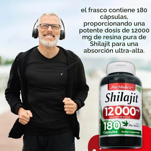 Vista 3 de FITO MEDIC'S Laboratorio shilajit Shilajit Cápsulas 180 Cápsulas.