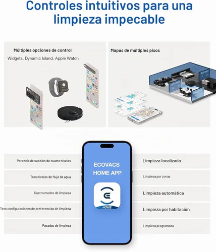 Vista 7 de ECOVACS DEEBOT T30e Omni Robot Aspiradora y Trapeador, 25000Pa, 2026 Nuevo