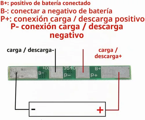 Vista 6 de 5 unids 1S 3.7 V 4A 18650 cargador PCB BMS placa de protección para celda de batería de litio de iones de litio