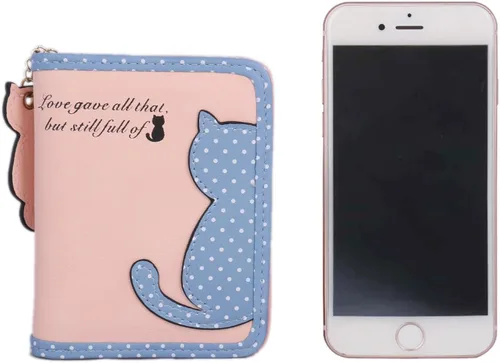 Vista 6 de adoptfade Womens Cat Patrón Billetera Moneda cartera titular de la tarjeta