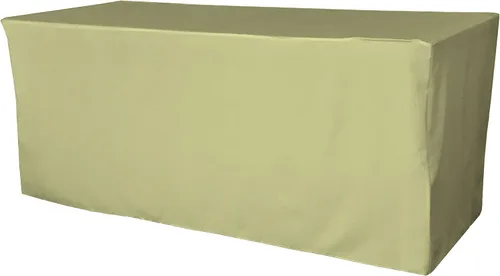Vista 28 de LA Linen Mantel ajustable de popelina de poliéster, 96.2 in de largo x 30.0 in de ancho x 76.2