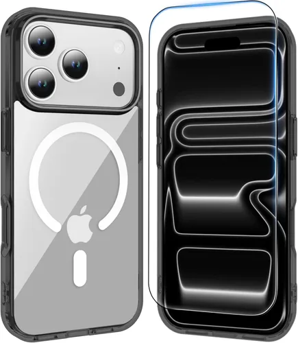 Vista 124 de Funda transparente para iPhone 11 con protector de pantalla, compatible con Magsafe, antiamarilleo, protección de grado militar, a prueba de golpes