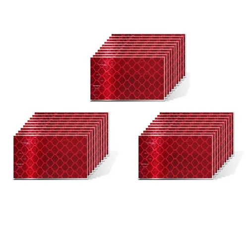 Vista 86 de Pegatinas reflectantes 1 pulgada de diámetro Redondas Reflectoras, Cinta adhesiva impermeable al aire libre de alta visibilidad (80 piezas)