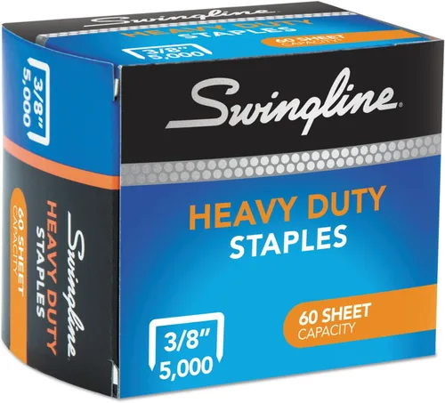 Vista 3 de Swingline grapas, resistentes, 38" de longitud, capacidad de 60 hojas, 100tira, 5000caja, 1 paquete (79398)