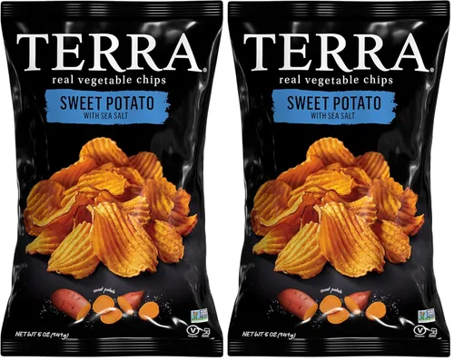Vista 12 de Terra Chips de verduras, chips azules con sal marina, 5 onzas (paquete de 12)