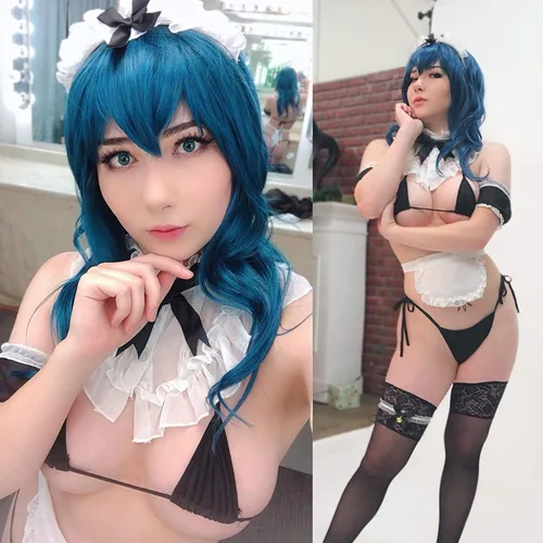 Vista 6 de YOMORIO Lencería de sirvienta francesa japonesa para juego de rol traje sexy babydoll Lolita vestido