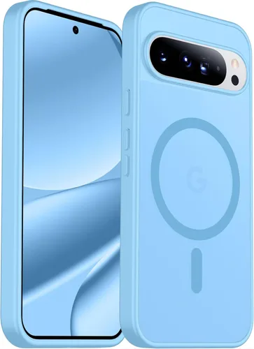 Vista 37 de SPIDERCASE Funda magnética para Google Pixel 9A, protección contra caídas de grado militar, delgada, translúcida, mate, a prueba de golpes