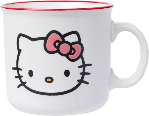 Vista 28 de Silver Buffalo Sanrio Hello Kitty Rainbow Bows, taza de cerámica, 20 onzas