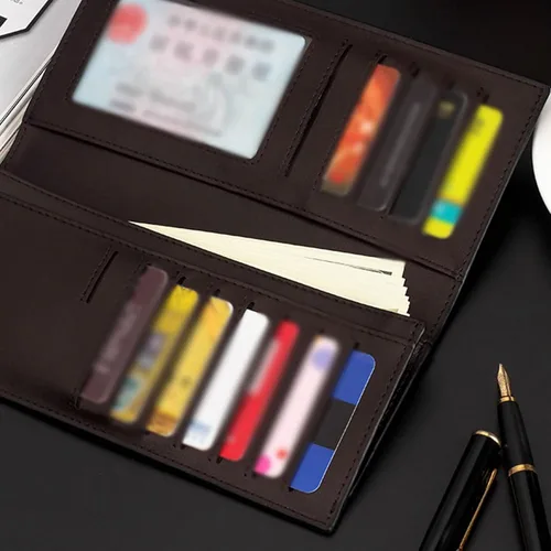 Vista 3 de TAUFE Men's Wallets, Man Wallet pu Leather Concise Money Bag Huge Capacity Purse Card Holder for Men Item Organizer