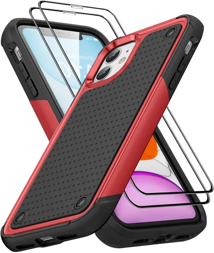 Vista 185 de Jeylly Funda para iPhone SE/Funda para iPhone 5S, Exterior de Plástico Duro que Absorbe Golpes + Interior de Silicona de Goma Defensor contra