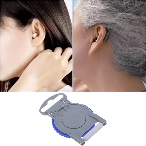 Vista 3 de ECSiNG Filtro de cera para oídos compatible con Siemens W-Best Rexton Hearing Aid Protection HF4 Pro Protector de cera de oído, cubierta Azul