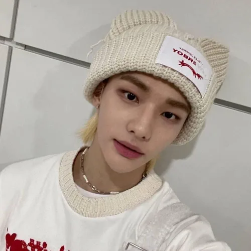 Vista 3 de Kpop Hat Stray Minho - Gorro de punto para niños