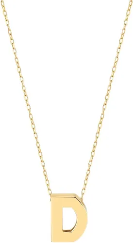 Vista 7 de Gelin 10K Solid Gold Initial Necklace for Women (A to Z All Letters)