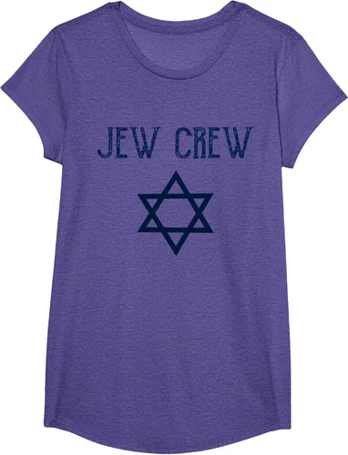 Vista 21 de Camiseta Jew Crew Jewish Star, gris, S