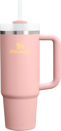 Vista 133 de STANLEY Quencher H2.0 Vaso Térmico con asa y pajilla, 64 onzas, tapa Flowstate de 3 posiciones, gran capacidad para viajes y deportes, vaso de acero