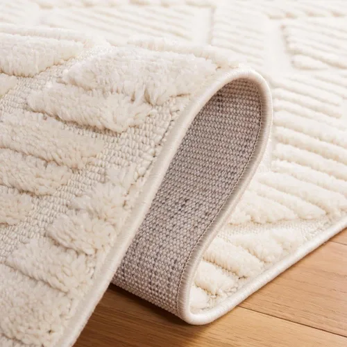 Vista 6 de SAFAVIEH Urban Collection - Alfombra de pasillo de 6 pies, color marfil, diseño moderno, ideal para zonas de alto tráfico en pasillo, baño y cocina