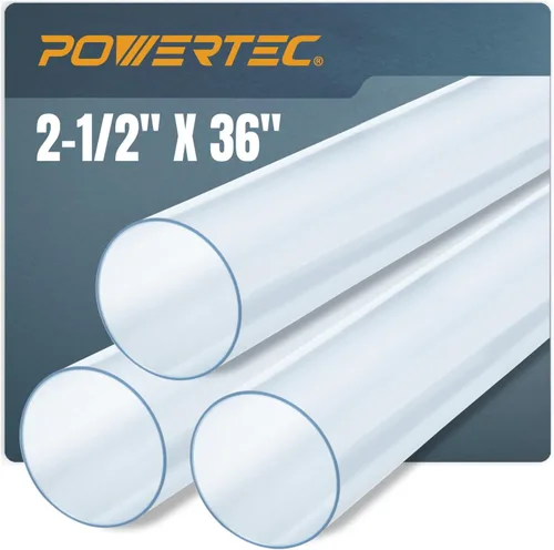 Vista 9 de POWERTEC 70344-P2 2-1/2" OD 90 grados Codo - Conector colector de polvo de plástico ABS (negro), paquete de 2