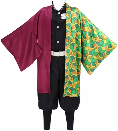 Vista 28 de Moalioi Anime Cosplay Costume Kimono Halloween Women Men's Set Accessories