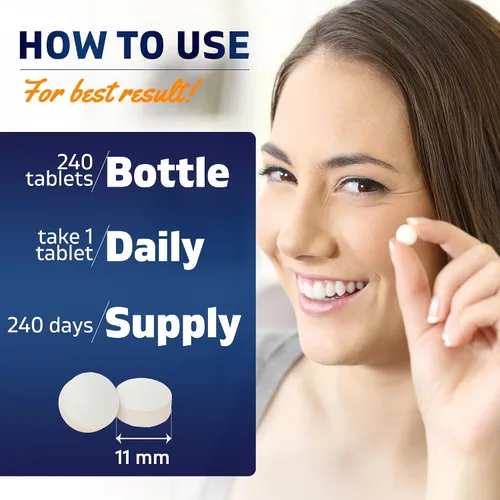 Vista 3 de Vitamatic Niacinamida 500 mg 240 Tabletas - Vitamina B3 sin rubor - Apoya la producción de energía