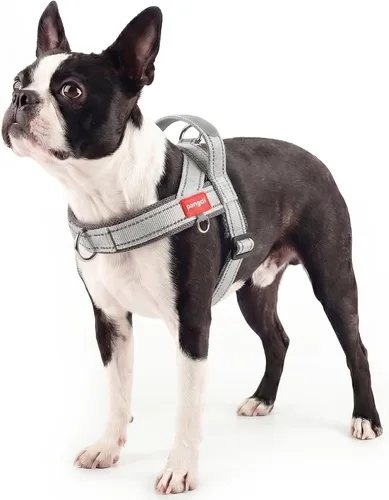 Vista 12 de Arnés para perro sin tirón con asa, chaleco reflectante ajustable Corgi, arnés para mascotas acolchado con malla de aire transpirable con clip