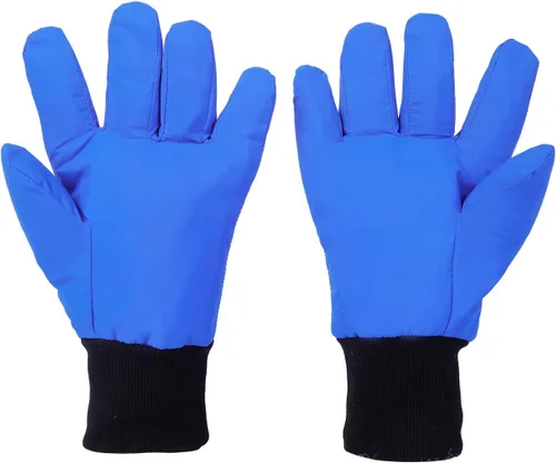 Vista 3 de Guantes criogénicos de baja temperatura LN2 guantes protectores de nitrógeno líquido para almacenamiento en frío, guantes congelados de seguridad
