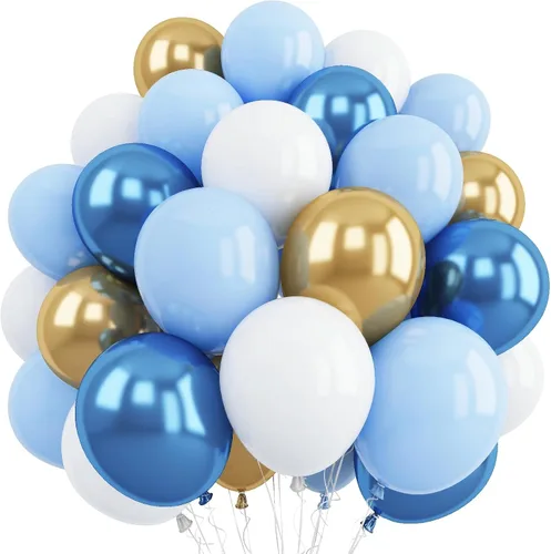 Vista 12 de Globos de fútbol, globos de látex blanco y negro de 12 pulgadas con balón de fútbol de 22 pulgadas, globo de aluminio 4D para niños, decoración